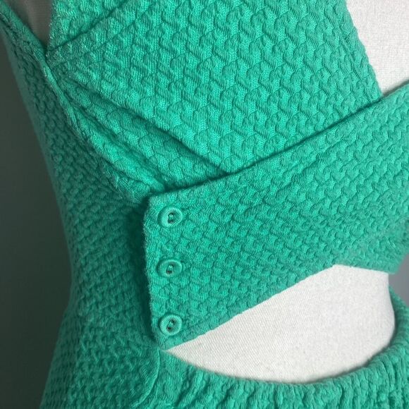 Anthropologie Green Short Mini Green Dress Size 02P - Picture 8 of 8